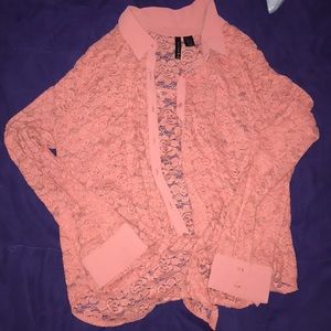 Gently used Full Tilt button up w/ front ties